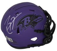 Ray Lewis Signed Ravens Rave Alternate Speed Mini Helmet (Beckett) at PristineAuction.com