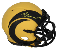 Puka Nacua Signed Rams Rave Alternate Speed Mini Helmet (Fanatics) at PristineAuction.com