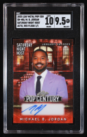 Michael B. Jordan 2025 Leaf Metal Pop Century Saturday Night Host Autograph Red Flood #SN-MBJ #1/1 (SGC 9.5) at PristineAuction.com