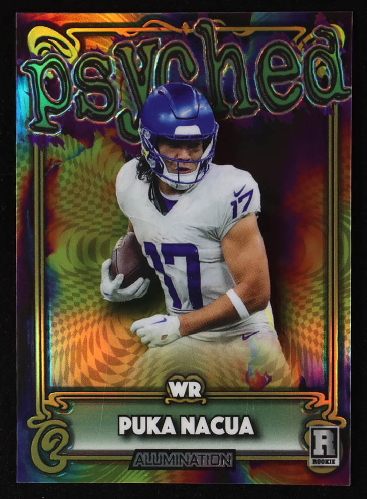 Puka Nacua 2023 Wild Card Alumination Psyched #APPN RC #63/99 at PristineAuction.com Puka Nacua 2023 Wild Card Alumination Psyched #APPN RC #63/99 at PristineAuction.com