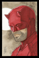 "Daredevil" 5.5x8.5 Original Hand-Drawn Sketch By Tom Hodges at PristineAuction.com