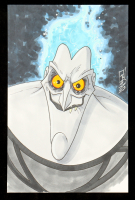 "Hades" 5.5x8.5 Original Hand-Drawn Sketch By Tom Hodges at PristineAuction.com
