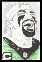 "Jalen Hurts" 5.5x8.5 Original Hand-Drawn Sketch By Tom Hodges at PristineAuction.com