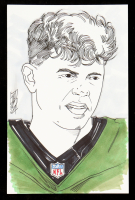 "Cooper DeJean" 5.5x8.5 Original Hand-Drawn Sketch By Tom Hodges at PristineAuction.com