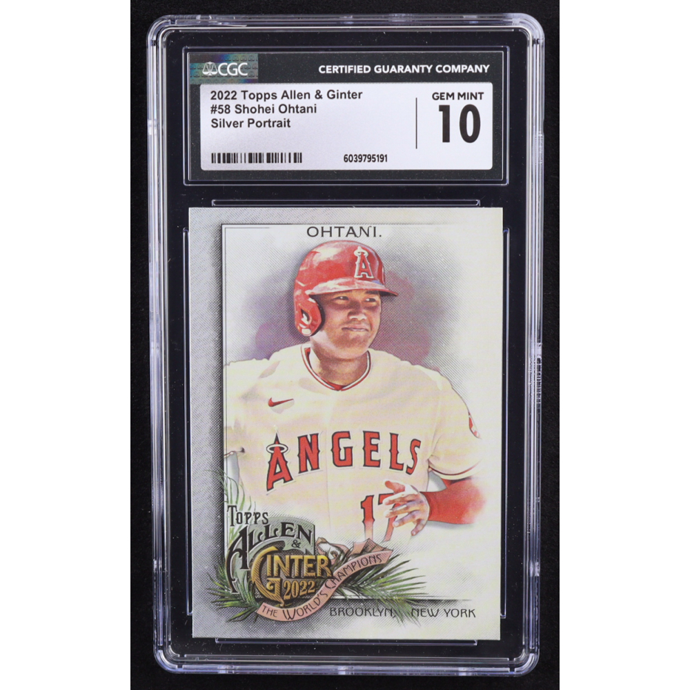 Shohei Ohtani 2022 Topps Allen and Ginter Silver Portrait #58 (CGC 10) at PristineAuction.com