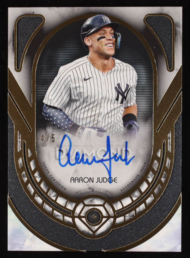 Aaron Judge 2023 Topps Dynasty Dual Relic Autographs #ADRAJ #4/5