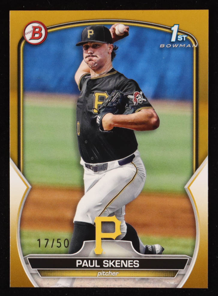 Paul Skenes 2023 Bowman Draft Gold #BD14 #17/50 RC