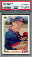 Jim Thome Signed 1991 Upper Deck Final Edition #17F RC (PSA) at PristineAuction.com