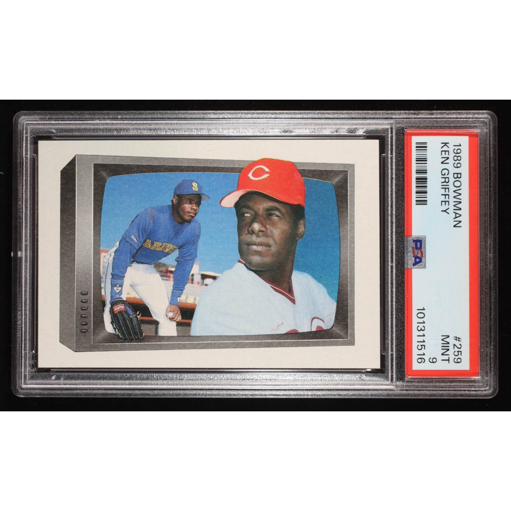 Ken Griffey Jr. RC / Ken Griffey Sr. 1989 Bowman #259 (PSA 9) at PristineAuction.com
