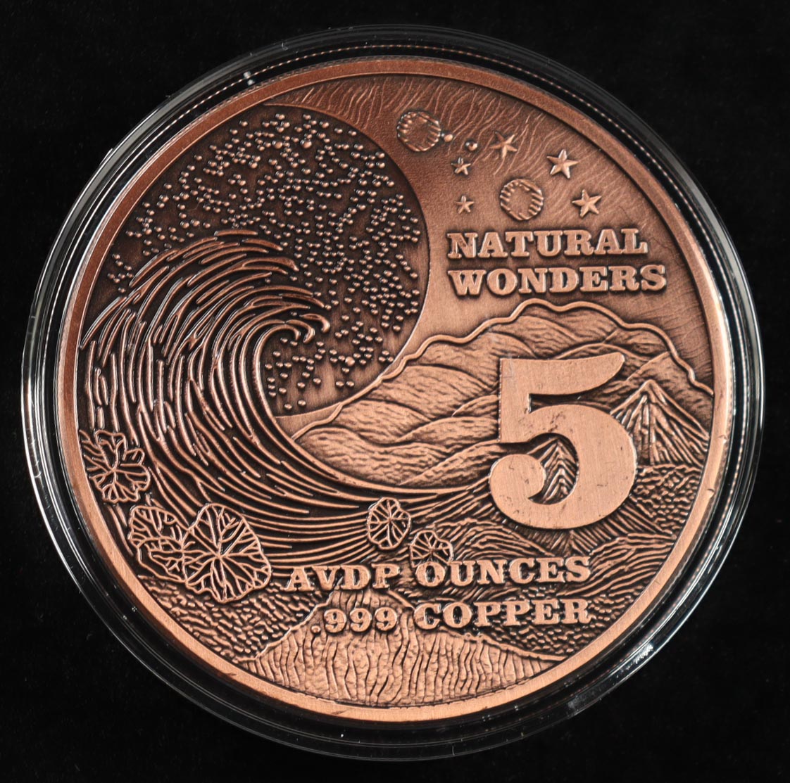 5 oz Fine Copper Colorized Round - The Grand Canyon | Pristine Auction