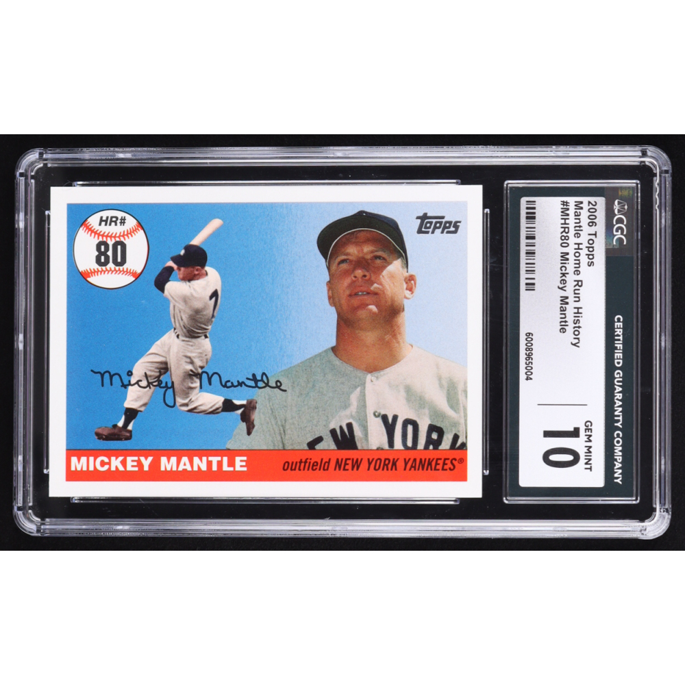 Mickey Mantle 2006 Topps Mantle Home Run History #MHR80 (CGC 10) at PristineAuction.com