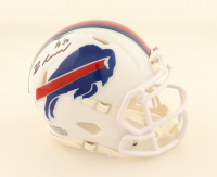 Greg Rousseau Signed Bills Speed Mini Helmet (TSE) at PristineAuction.com