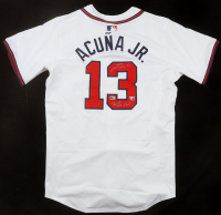 Ronald Acuna Jr. Signed Braves Nike Authentic Jersey Inscribed "40/70 Club" (Fanatics & MLB) at PristineAuction.com