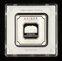 Geiger Edelmetalle 100 Grams .999 Fine Silver Bullion Bar in Assay at PristineAuction.com