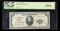 1929 U.S. $100 National Currency Note, Massachusetts - Fr. 1870-A Signed: Jones / Woods (PMG GEM NEW 65 PPQ) at PristineAuction.com