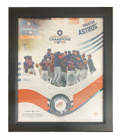 Astros 2022 World Series Champions LE Custom Framed Display with Piece of Game-Used Baseball at PristineAuction.com
