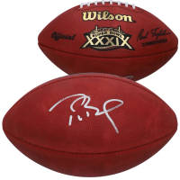 Tom Brady Signed Official Super Bowl XXXIX Logo NFL Game Ball (Fanatics) at PristineAuction.com