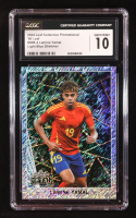 Lamine Yamal 2024 Leaf Collective Promo '90 Leaf Shimmer Light Blue #90B4 RC (CGC 10) at PristineAuction.com