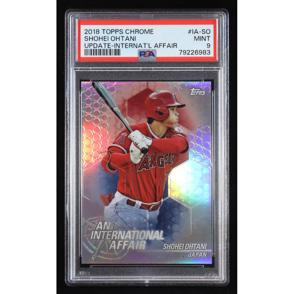 Shohei Ohtani 2018 Topps Chrome Update An International Affair #IASO RC (PSA 9) at PristineAuction.com