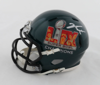 Jalen Carter Signed Eagles Super Bowl LIX Logo Speed Mini Helmet (Beckett) at PristineAuction.com