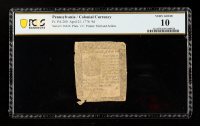 1776 Pennsylvania / Revolutionary War Era Colonial Currency - 9 Pence - Fr. PA-100 Printer: Hall & Sellers (PCGS VG10) at PristineAuction.com