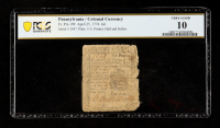 1776 Pennsylvania / Revolutionary War Era Colonial Currency - 6 Pence - Fr. PA-199 Printer: Hall & Sellers (PCGS VG10) at PristineAuction.com