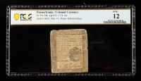 1776 Pennsylvania / Revolutionary War Era Colonial Currency - 4 Pence - Fr. PA-198 Printer: Hall & Sellers (PCGS F12) at PristineAuction.com