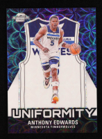 Anthony Edwards 2023-24 Panini Contenders Optic Uniformity International Black and White #4 #15/25 at PristineAuction.com