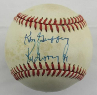 Ken Griffey Jr. & Ken Griffey Sr. Signed OAL Baseball (JSA) at PristineAuction.com