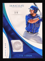 Tim Tebow 2017 Immaculate Collection Immaculate Swatches Button #89 #3/6 at PristineAuction.com