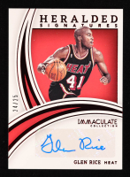 Glen Rice 2021-22 Panini Immaculate Collection Heralded Signatures Red #HS-GRC #24/25 at PristineAuction.com