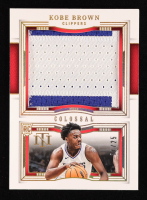 Kobe Brown 2023-24 Panini National Treasures Colossal Rookie Materials Prime #9 #01/25 RC at PristineAuction.com