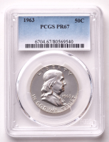 1963 Franklin Half Dollar (PCGS Proof 67) at PristineAuction.com