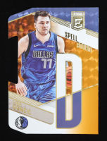 Luka Doncic 2022-23 Elite Spellbound Orange Die Cut #13 at PristineAuction.com