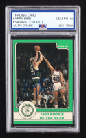 Larry Bird Signed 1984 Star Larry Bird #3 1980 Rookie Of The Year (PSA Auto Grade 10) at PristineAuction.com
