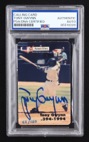 Tony Gwynn Signed Padres Calling Card (PSA Authentic Autograph) at PristineAuction.com