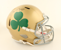 Joe Montana Signed Notre Dame Fighting Irish Full Size Speed Helmet (Fanatics) at PristineAuction.com