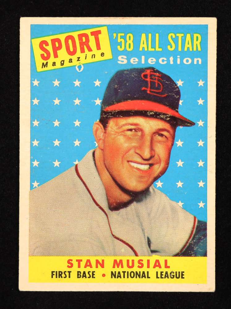 Stan Musial 1958 Topps #476 AS TP