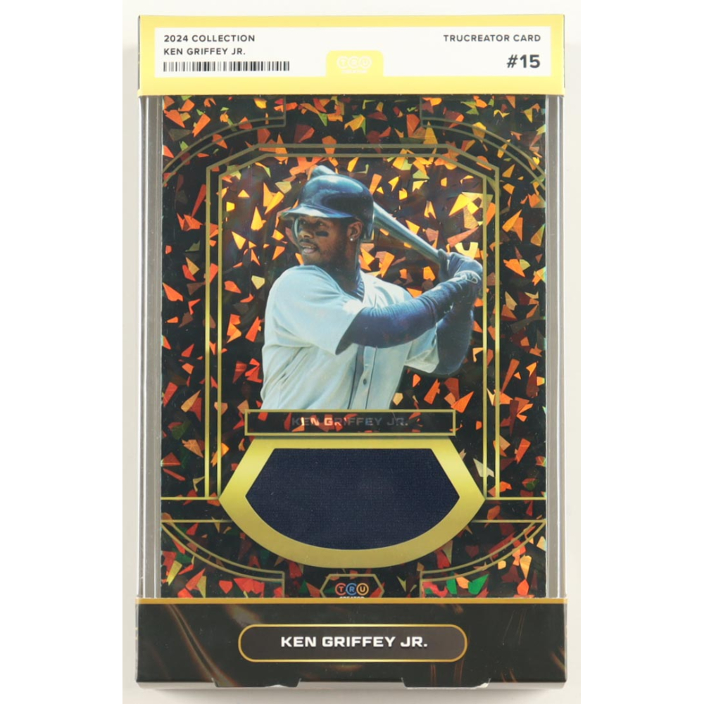 Ken Griffey Jr. 2024 TruSport Jumbo Trucreator Cracked Ice #15 #JC-KGJ JSY at PristineAuction.com