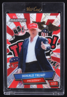Donald Trump 2024 Wild Card Alumination Comix TRUMP! Silver Crosshatch #ACBT-DT2 #04/10 at PristineAuction.com