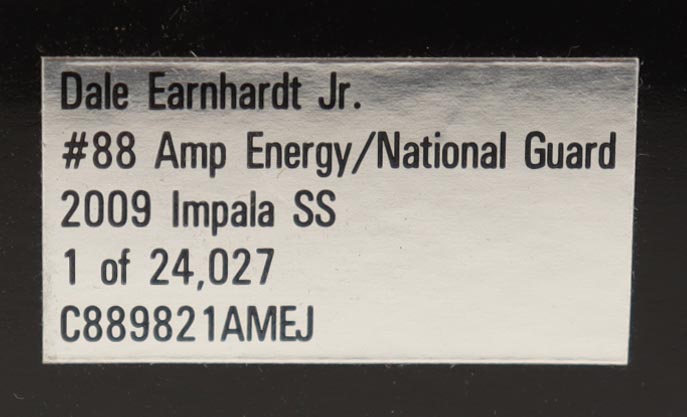 Dale Earnhardt Jr. Signed 2009 #88 Amp Energy/ National Guard Impala SS 1:24 Diecast Car (JR Motorsports) at PristineAuction.com Dale Earnhardt Jr. Signed 2009 #88 Amp Energy/ National Guard Impala SS 1:24 Diecast Car (JR Motorsports) at PristineAuction.com