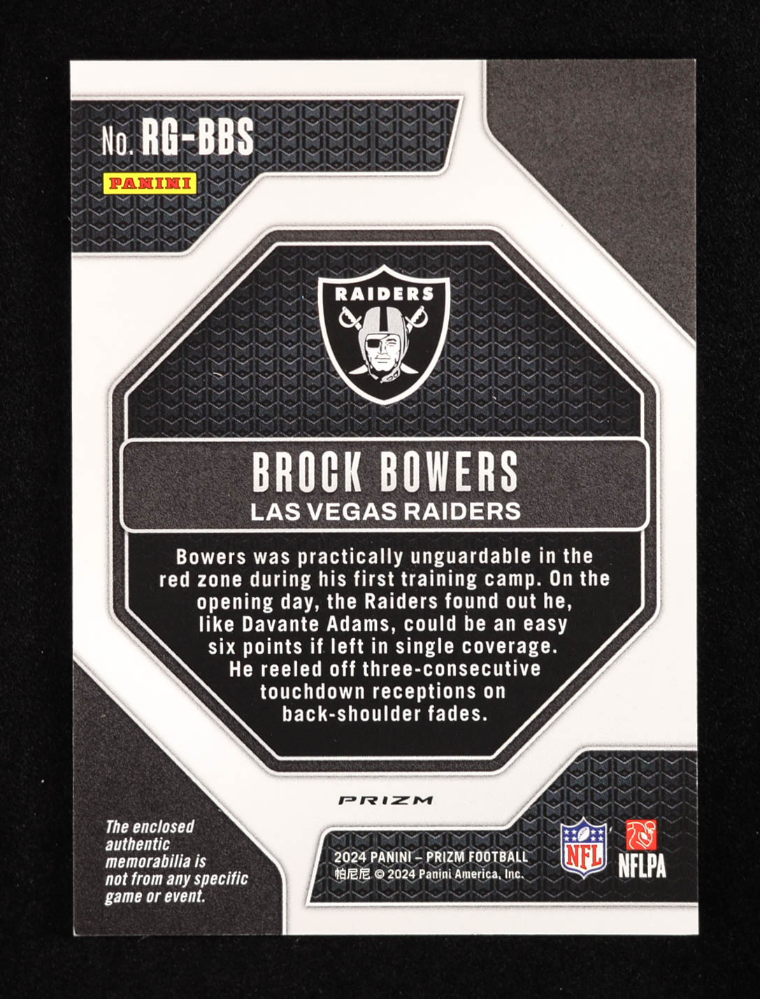 Brock Bowers 2024 Panini Prizm Rookie Gear Neon Green Pulsar #3 RC at PristineAuction.com Brock Bowers 2024 Panini Prizm Rookie Gear Neon Green Pulsar #3 RC at PristineAuction.com