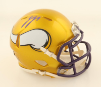 J. J. McCarthy Signed Vikings Flash Alternate Speed Mini Helmet (Beckett) at PristineAuction.com