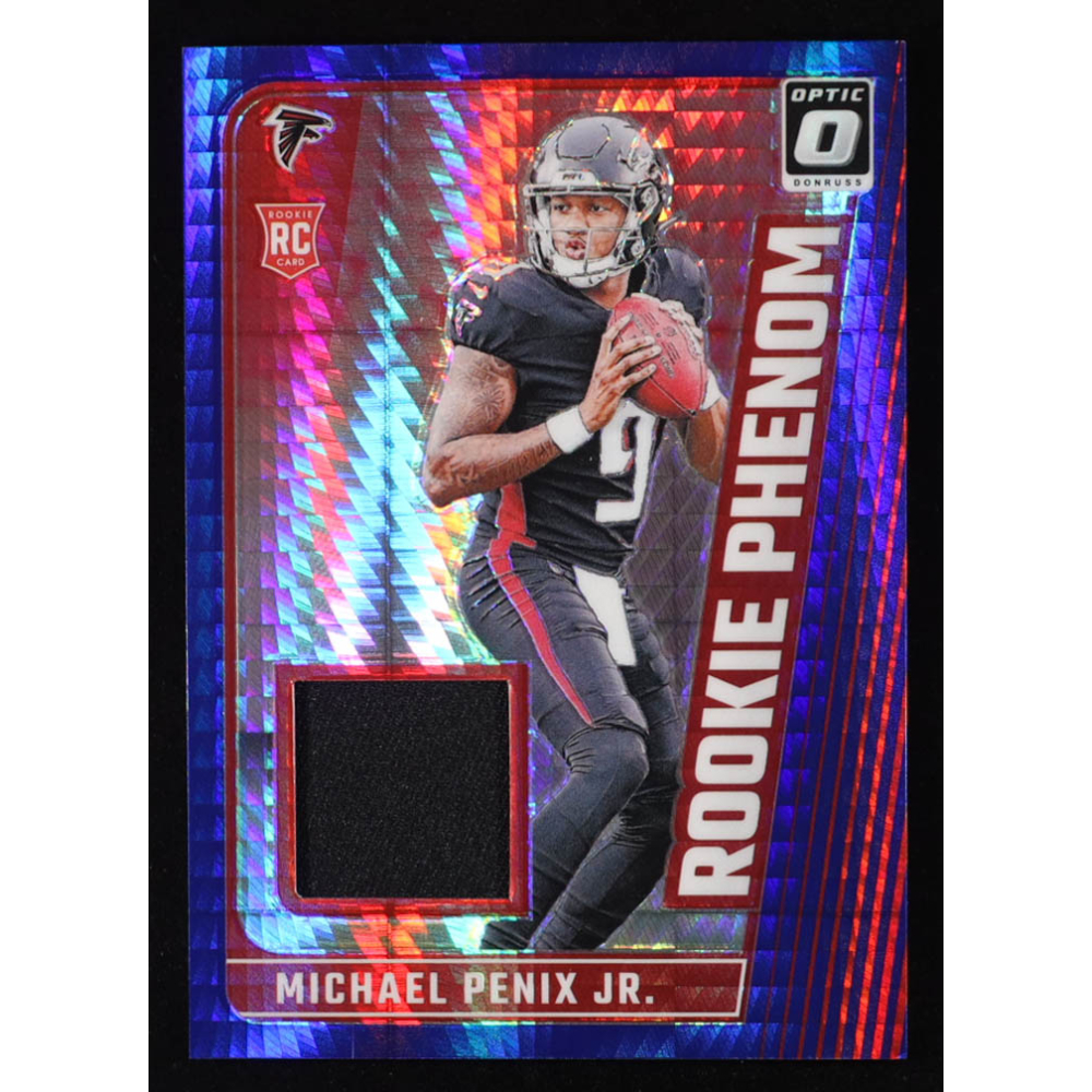 Michael Penix Jr. 2024 Donruss Optic Rookie Phenoms Blue Hyper #31 RC at PristineAuction.com