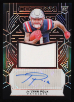 Ja'Lynn Polk 2024 Panini Obsidian Rookie Jumbo Jersey Autographs #218 #298/299 RC at PristineAuction.com