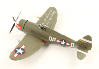 Steve Pisanos Signed P-47 Thunderbolt 1:48 Model Plane Inscribed "The Flying Greek" (AIV) at PristineAuction.com