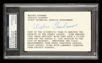 Walter Goodman Signed Index Card (PSA) at PristineAuction.com