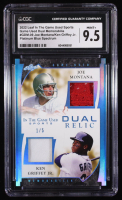 Joe Montana / Ken Griffey Jr. 2022 ITG Used Sports Game Used Dual Memorabilia Platinum Blue Spectrum #GUDM09 #1/5 (CGC 9.5) at PristineAuction.com