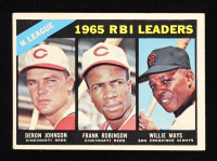 Deron Johnson / Frank Robinson / Willie Mays 1966 Topps #219 / NL RBI Leaders at PristineAuction.com