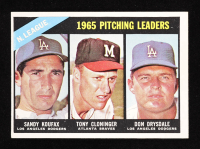 Sandy Koufax / Tony Cloninger / Don Drysdale 1966 Topps #223 / NL Pitching Leaders at PristineAuction.com